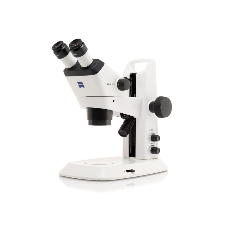 ZEISS Microscopul stereoscopic zoom Stemi 355, C Mat, trino, w.d. 110 mm, 10x/23, 5,5:1 , 7,2x-40x, AL, RL C LED, ESD