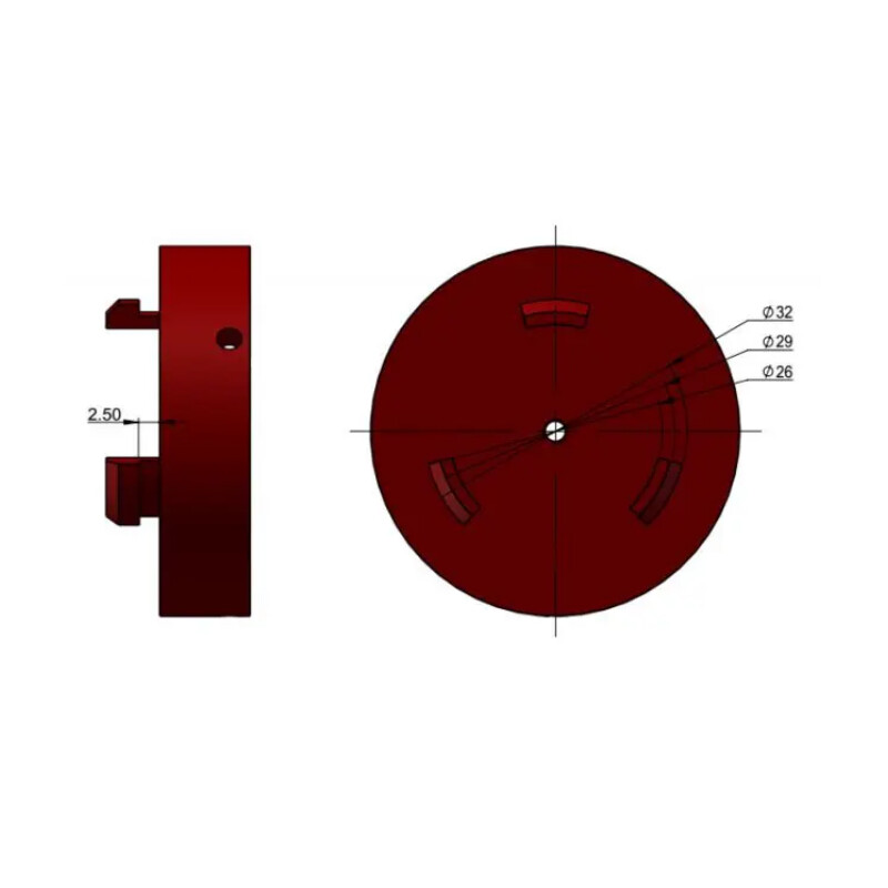QHY Adaptoare de montare PoleMaster Vixen SXD, SXW, SX2, SXD2