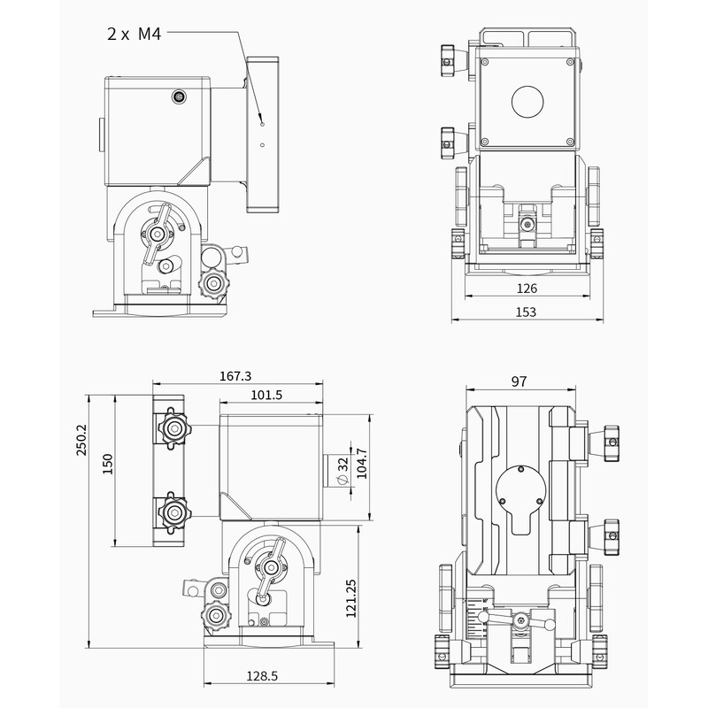 ZWO Montura AM7 Harmonic Equatorial