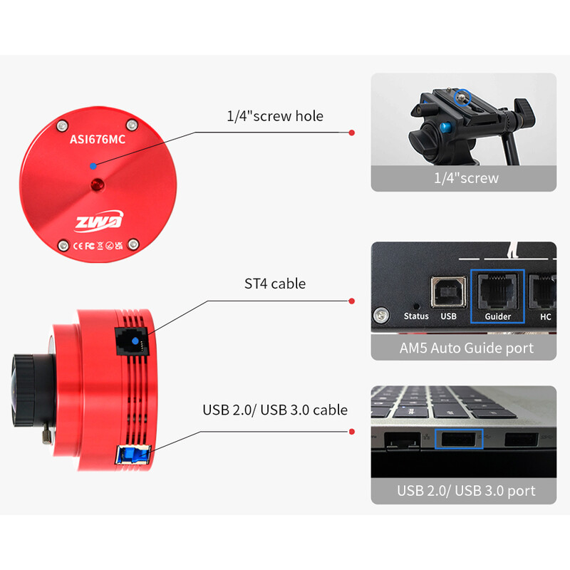 ZWO Camera ASI 676 MC Color