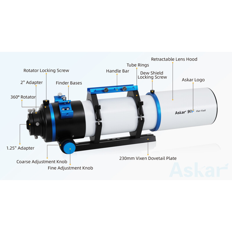 Askar Refractor apochromat AP 91/609 91F Flatfield