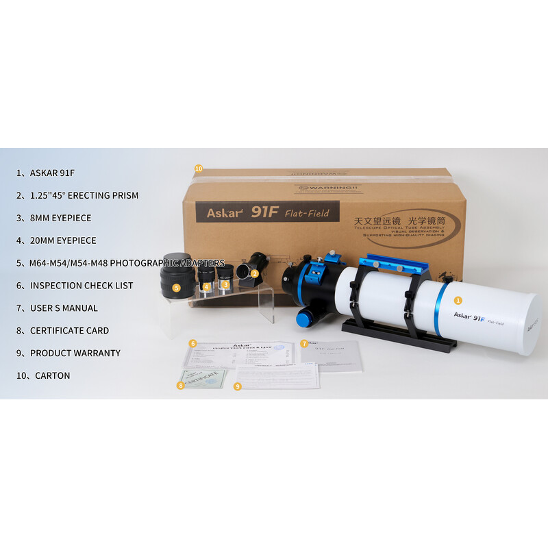 Askar Refractor apochromat AP 91/609 91F Flatfield