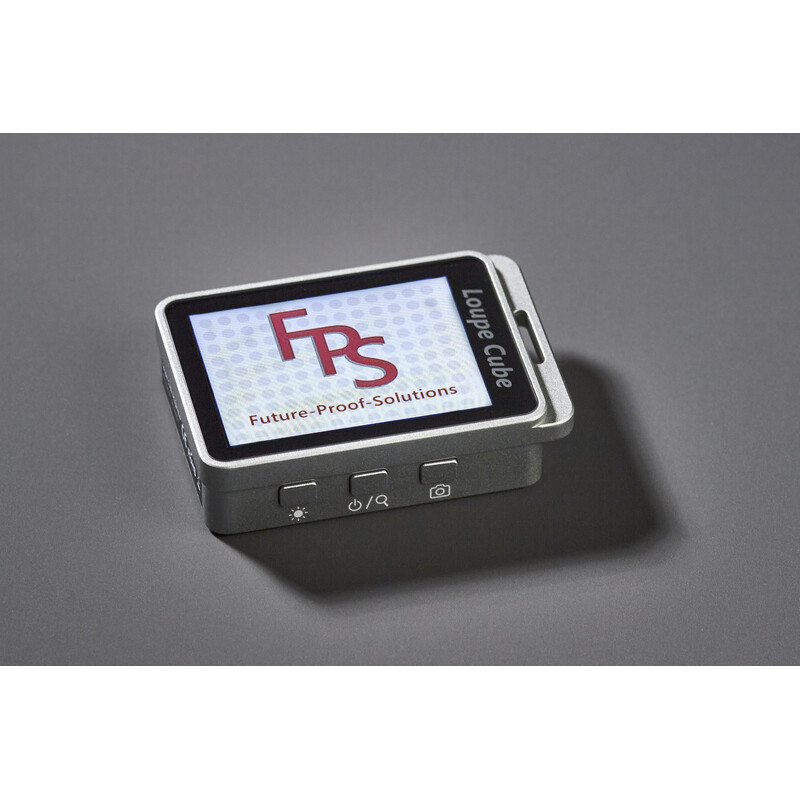 FPS Lupa electronică Magic Loupe Cube – compactă, zoom de 7x până la 19x, lumină UV și ecran de 2,4"