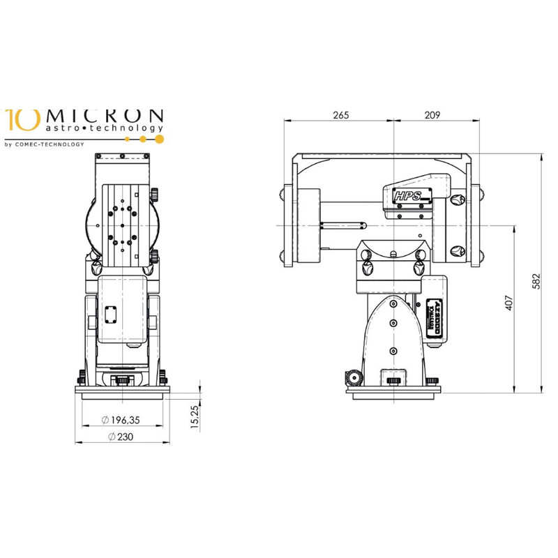 10Micron Montura AZ 2000 HPS Combi