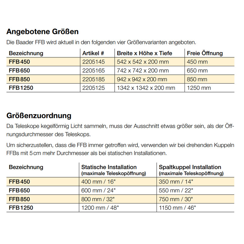 Baader Masca flatfield FFB 1250 mm