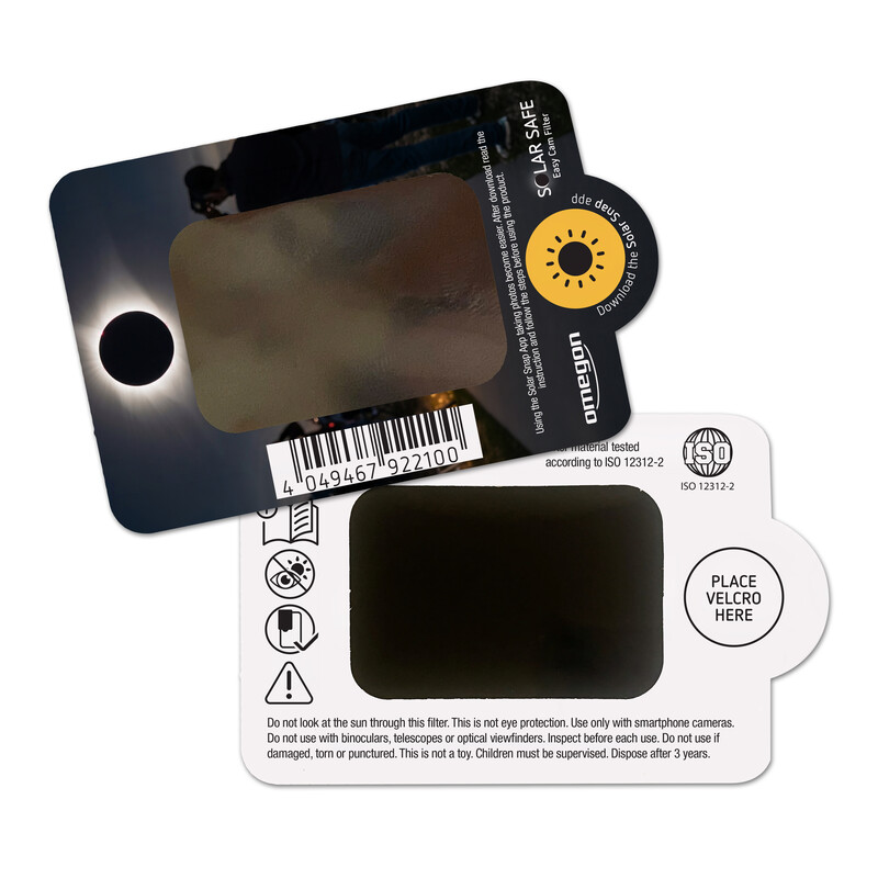 Omegon Filtre solare Sonnenfilter Solar Safe Easy Cam Filter