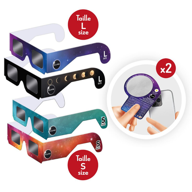 Buki Ochelari pentru eclipsă solară Sonnenfinsternis-Brille Family Pack