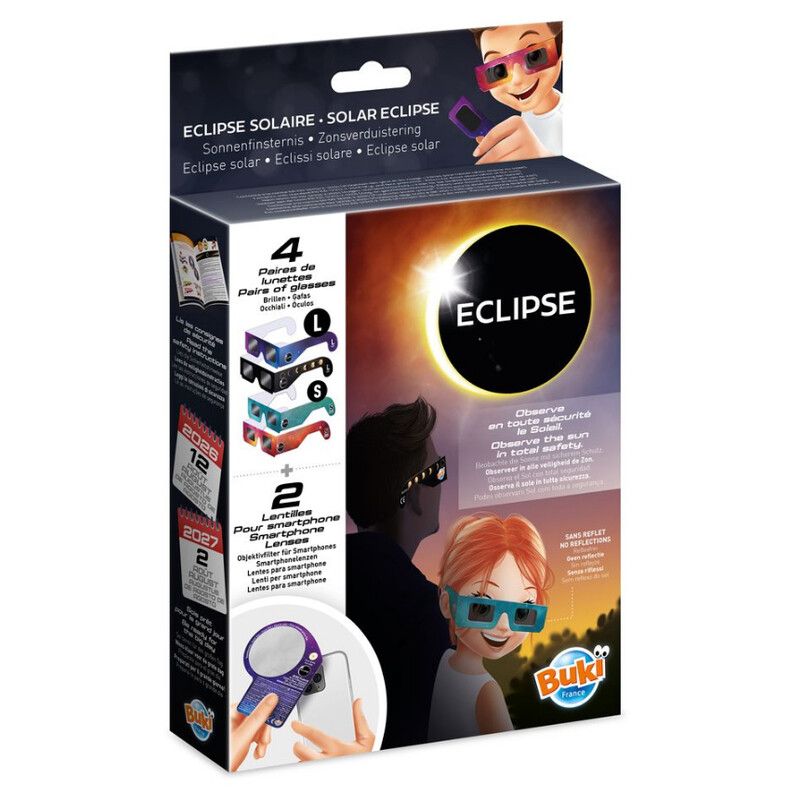 Buki Ochelari pentru eclipsă solară Sonnenfinsternis-Brille Family Pack