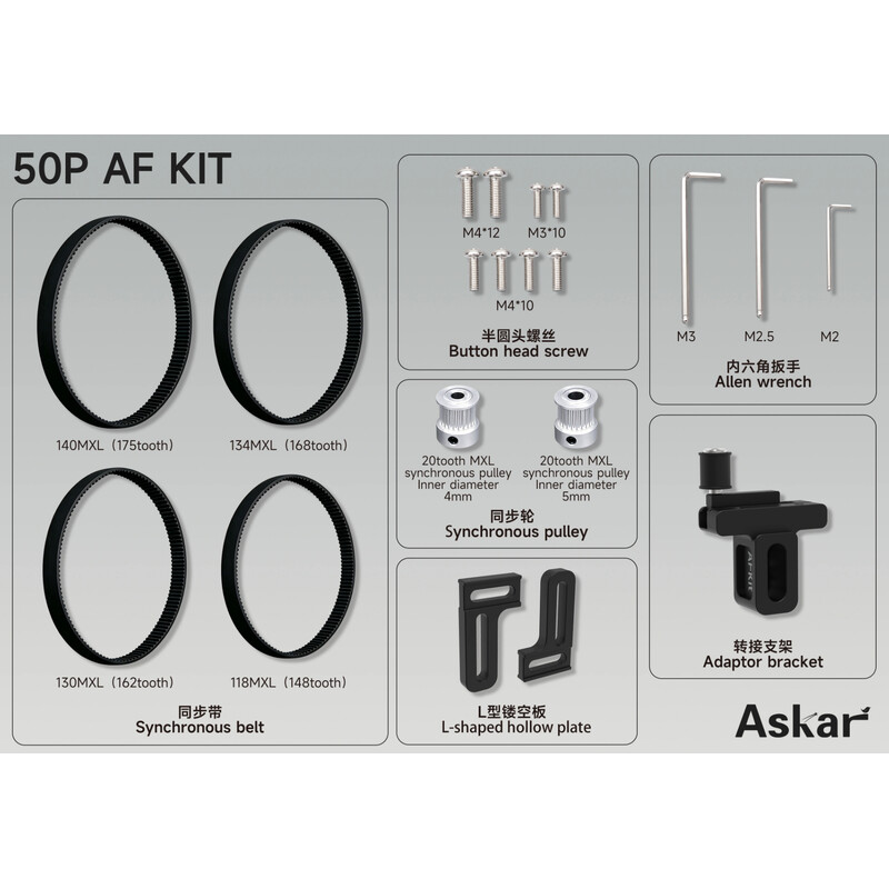 Askar Kit de montare a motorului pentru 50P