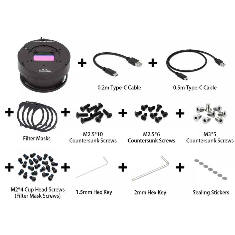 Wanderer Astro Roată de filtre Cube pentru Celestron RASA 1100 și 3600