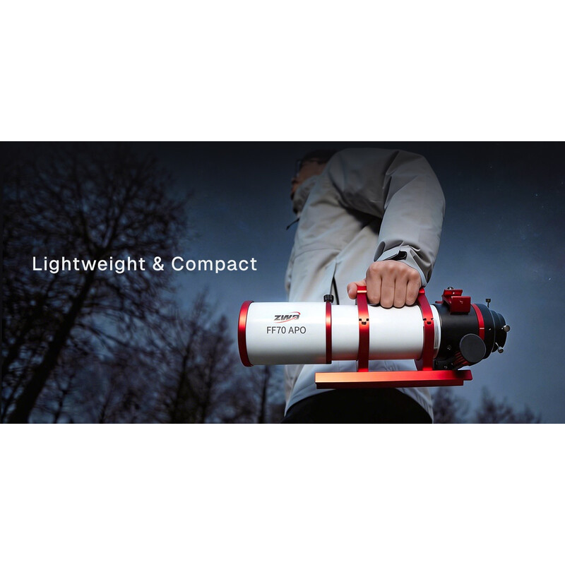 ZWO Refractor apochromat AP 70/490 FF70 AM3N+PE160+TC40