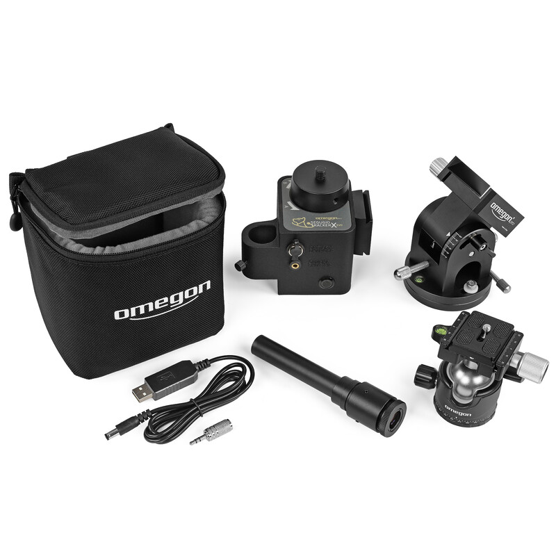 Omegon Montura Set Segugio Tracker cu capetele cu bila, suportul polar și luneta polara