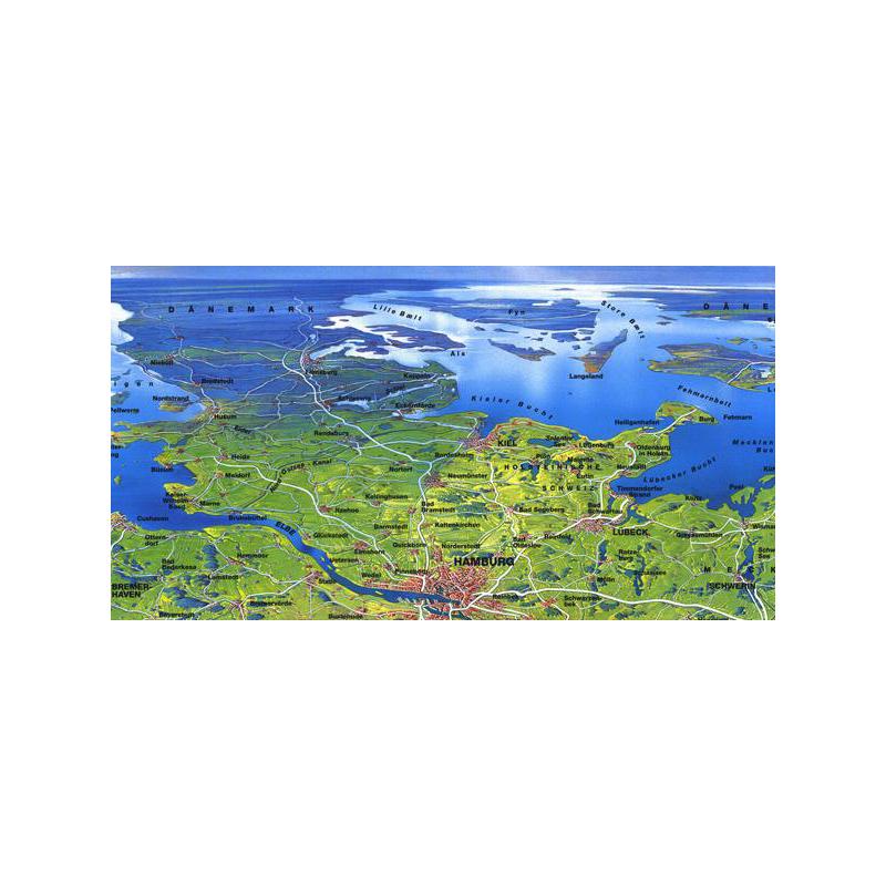 Bacher Verlag Harta Panoramă mare Original MAIR Germania